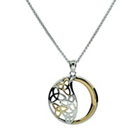 Keith Jack Celtic Trinity Pendant Sterling Silver and Yellow Gold (2)