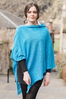 Linen and Cotton Cape, Royal Blue (2)