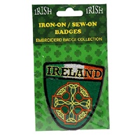 Celtic Cross Embroidered Badge (2)