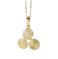 Newgrange Spiral Pendant 10K (2)