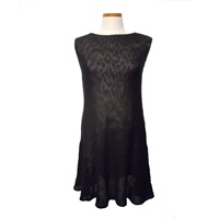 Irish Linen and Cotton Small Sally Dress, Black (2)