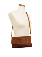 Ciara Leather Clutch Bag with Strap, Tan by Lee River (3)