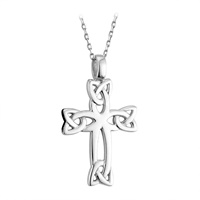 Sterling Silver Celtic Trinity Knot Cross