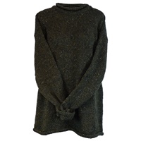 Roll Neck Tunic by Rossan Knitwear - Sage Green