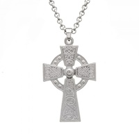 Sterling Silver Large Celtic Warrior Cross