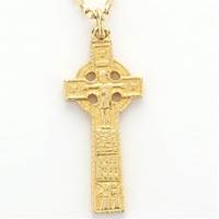 14K Yellow Gold High Cross Of Cashel