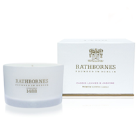 Rathbornes 1488 Cassis Leaves and Jasmine Scented Travel Candle