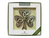 Irish Shamrock Bronze Plaque