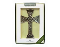 Celtic Love Cross Bronze Plaque