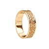 14K Yellow Gold Solid Trinity Band