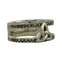 Marcasite Trinity Cage Ring