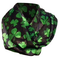 St Patricks Day Loop Shamrock and Clover Scarf