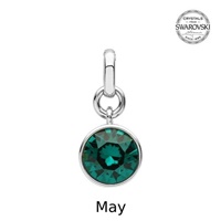 Sterling Silver Swarovski Charm, May