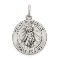 Saint Peregrine Medal, Medium Round