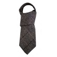 Patrick Francis Grey Check Tweed Tie