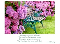 Hydrangea Bench Thinking of You Card (4)