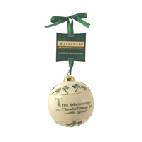 Watervale Hanging Bauble Decoration with Irish Blessing