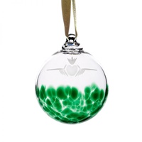 Irish Handmade Glass Claddagh Bauble