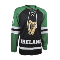Croker Hockey Jersey, Black and Green