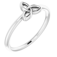 14K White Gold Stackable Celtic-Inspired Trinity Ring (3)