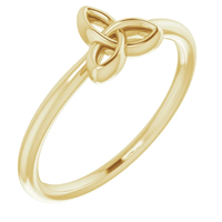 14K Yellow Gold Stackable Celtic-Inspired Trinity Ring (3)