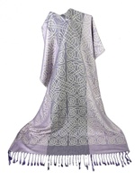 Celtic Knot Shawl, Lilac