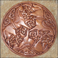 Blue Frogs CM-14 Handcarved Wooden Celtic Motif