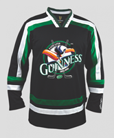 Guinness Toucan Hockey Jersey, Black & Green