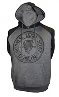 Guinness Pullover Hoodie, Charcoal Grey & Black