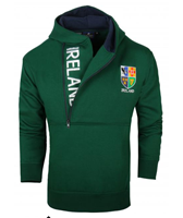 Ireland Half Zip Super Soft Hoodie, Bottle Green (2)