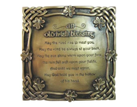 Old Irish Blessing Bronze Plaque