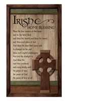 Irish Home Blessing Layered Wall Plaque with Hanger Boxed