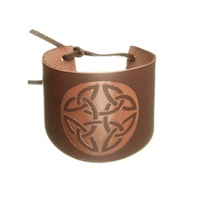 Brown Cuff Trinity Leather Wristband