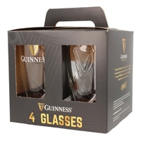 Guinness Embossed 540ml 4pk Glasses