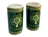 Royal Tara Shamrock Spiral Salt and Pepper Set