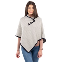 Herringbone Cape, Grey