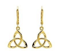 14KT Gold Vermeil Trinity Drop Earrings