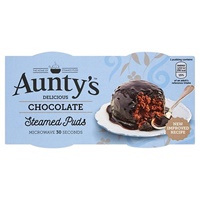 Auntys Chocolate Steamed Puds 2x95g