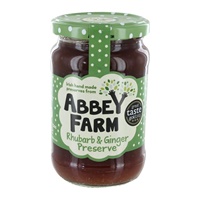 Abbey Farm Rhubarb and Ginger Preserves 340g (2)