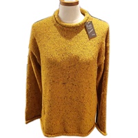 Roll Neck Tunic by Rossan Knitwear - Yellow (2)