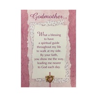 Godmother Heart/Dove Gold Pin and Card (2)