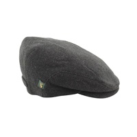 Mucros Weavers Trinity Flat Cap, Charcoal