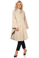 Jimmy Hourihan Pita Cape with Faux Fur Lined Funnel Collar, 620