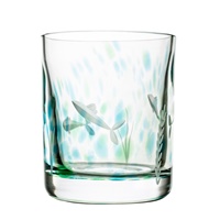 Irish Handmade Glass Seagrass Whiskey Tumbler
