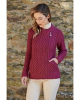 Side Zip Heart Stitch Cardigan (3)