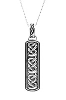 Sterling Silver Gents Celtic Pendant Earth