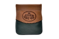 Tinnakeenly Leather Two Tone Shamrock Snap Purse
