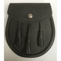 GM Belt Standard Leather Embossed Lid Sporran