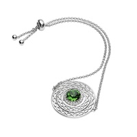 Sterling Silver Celtic Halo Bracelet Adorned with Swarovski Crystals (2)