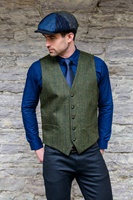 Mucros Weavers Green Tweed Irish Waistcoat Vest 27 (2)
